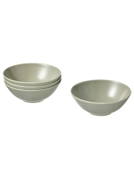 IKEA FARGKLAR Миска матовая, зеленый 16 см, 4 шт (90478139)