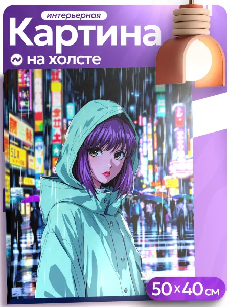 Картины на стену - Микеланджелло Картина на стену для интерьера Эстетика аниме