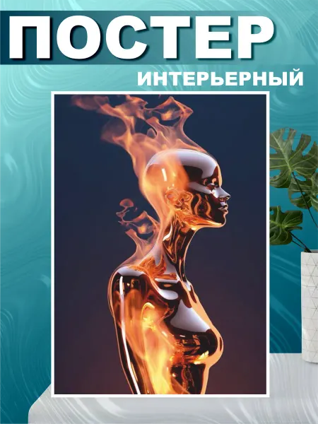 СтикерЗон Постер на стену интерьерный в стиле Искусство