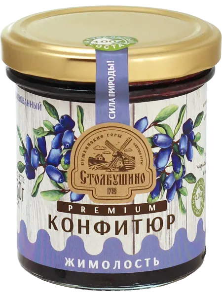 Столбушино Конфитюр стерилизованный жимолость premium 160г