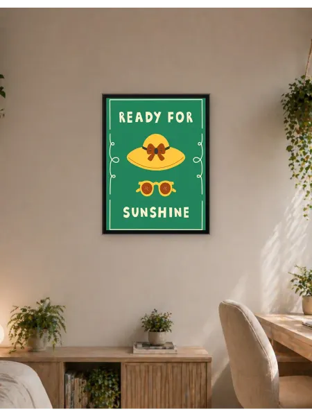 Postersbase Арт-постер Графика «Готов к солнечному лету» 30x40