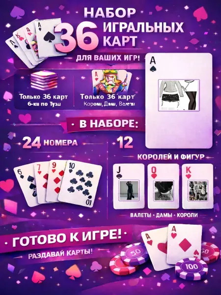 1-й Стикер Постеры колода карт 36 шт acubi_стиль