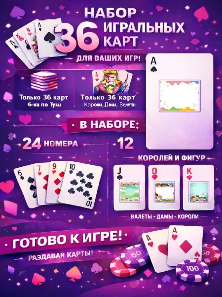 1-й Стикер Постеры колода карт 36 шт background_дошкольные