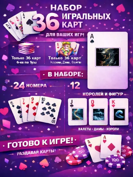 1-й Стикер Постеры колода карт 36 шт background_стихии