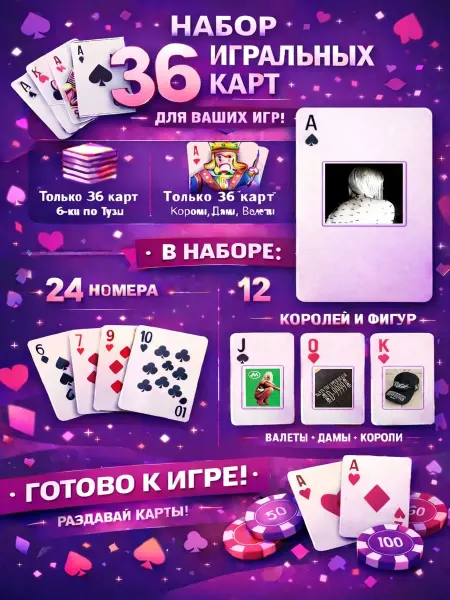 1-й Стикер Постеры колода карт 36 шт eccok