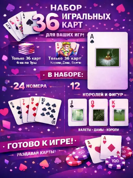1-й Стикер Постеры колода карт 36 шт full_hd_ботаника