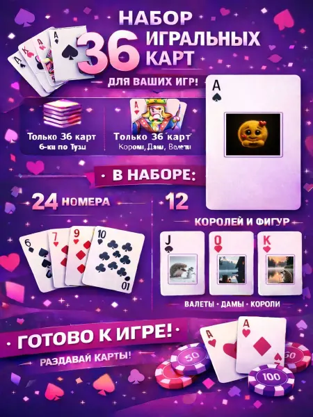1-й Стикер Постеры колода карт 36 шт full_hd_Енотик