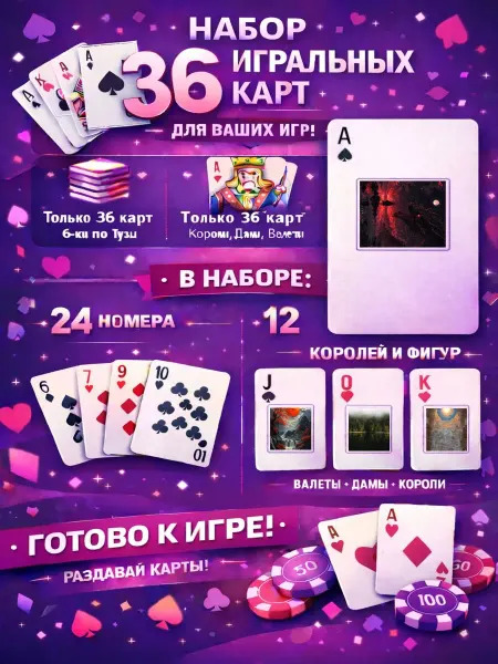 1-й Стикер Постеры колода карт 36 шт full_hd_искусство