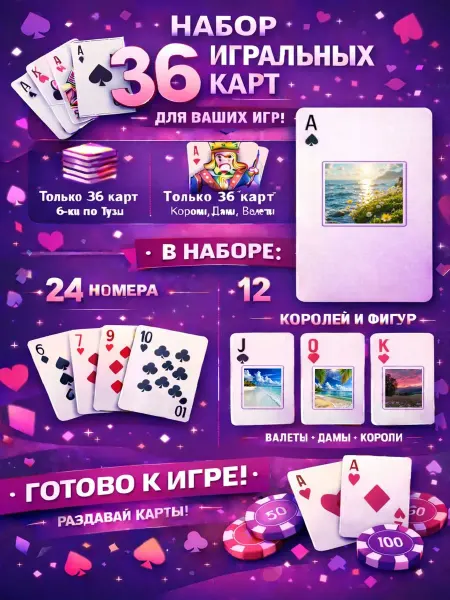 1-й Стикер Постеры колода карт 36 шт full_hd_Лето