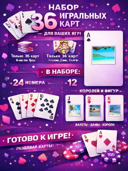 1-й Стикер Постеры колода карт 36 шт full_hd_пляжи