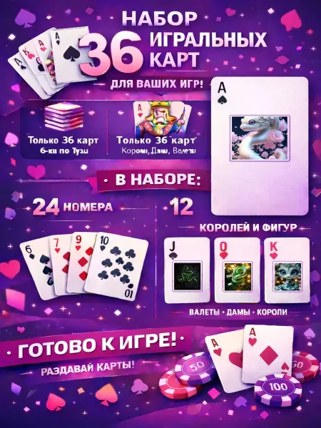 1-й Стикер Постеры колода карт 36 шт full_hd_символ_года