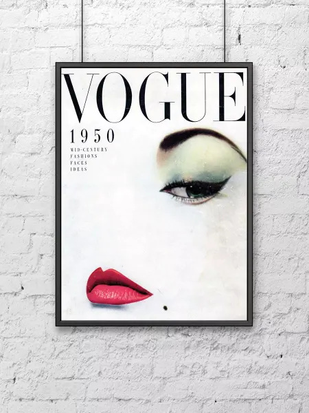 Poster Mall Постер на стену Ретро обложка журнала Vogue (1950) 30х40