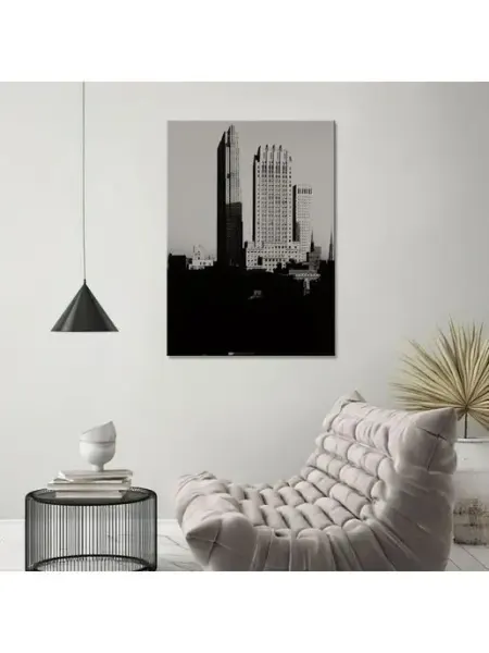 Classic Art Картина на холсте нью-йорк чёрно-белое фото 20х30