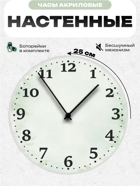 Пиксель Плейс Часы Настенные Часы настенные интерьерные 25 см