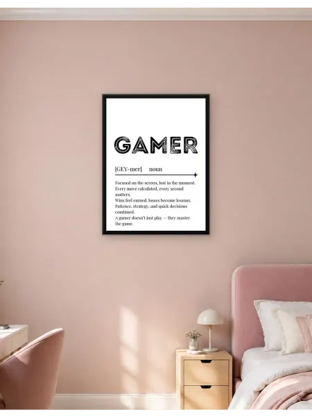 Postersbase Постер Постер с определением геймера 30x40
