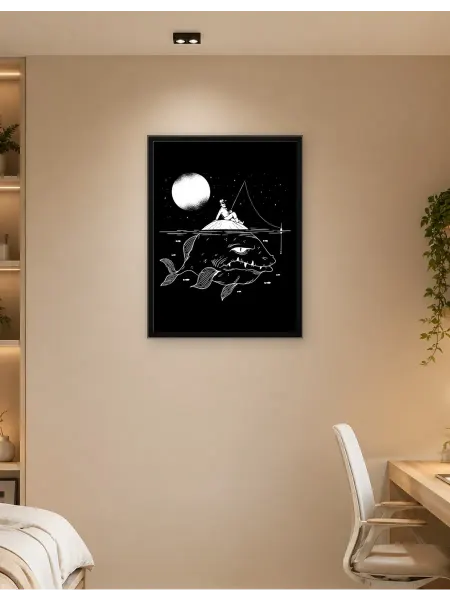 Postersbase Постер на стену Гигантская рыба Креативное арт 30x40