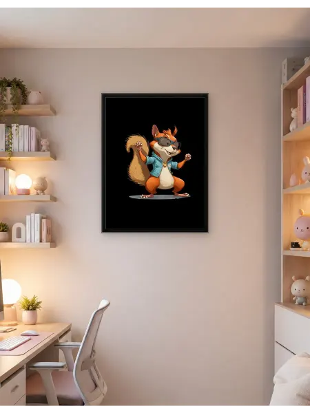 Postersbase Постер на стену Белка в солнцезащитных очках I 30x40