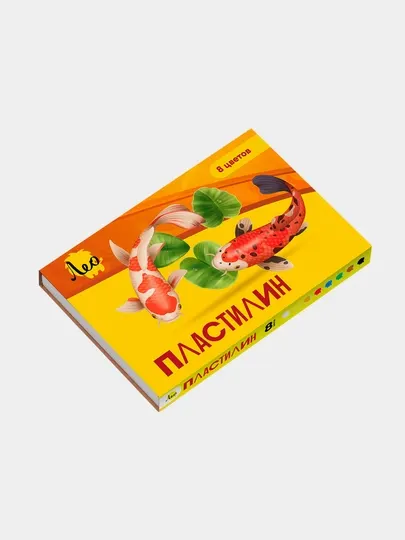 Пластилин для детей Лео Ярко, классический, 8 цветов, 160 г