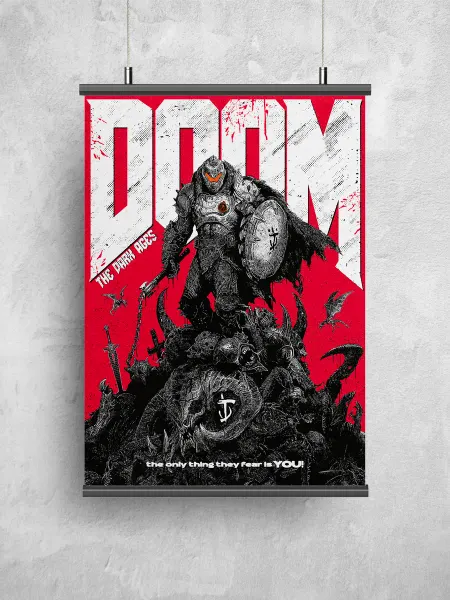 Постер "Doom The Dark Ages" - 30х42 см - А3