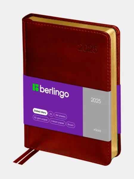 Ежедневник Berlingo "xGold" А6, недатированный, 160 страниц