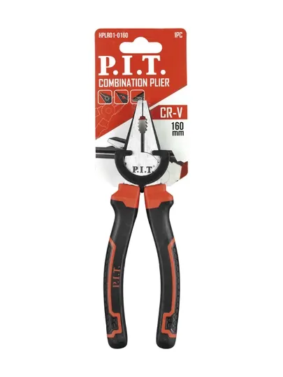 Комбинированные плоскогубцы P.I.T. HPLR01-0160, 160 мм, эргономичные