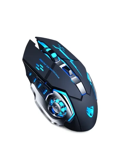 Игровая мышь, беспроводная, для компьютера и ноутбука, 2.4 1600 DPI