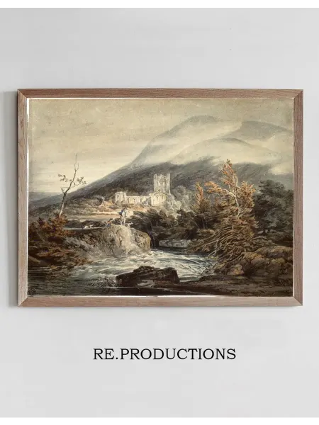 Re.productions Постер Llanthony Abbey - Joseph Mallord William Turner