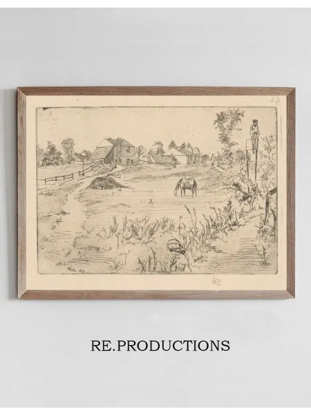 Re.productions Постер Landscape with the - James Abbott McNeill Whistler