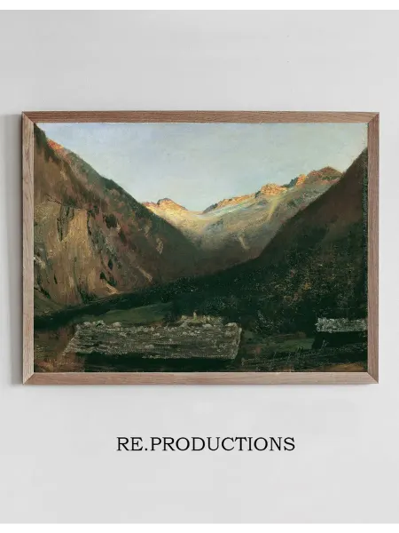 Re.productions Постер Abend in der Prossau bei Gastein - Anton Romako