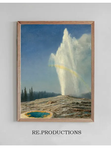 Re.productions Постер Old Faithful - Albert Bierstadt