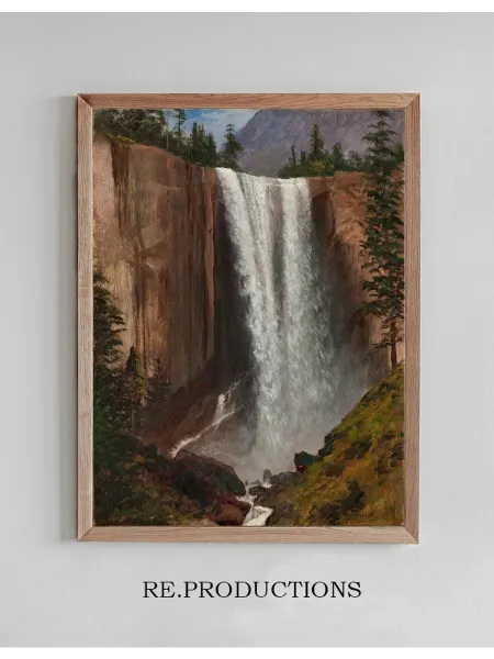 Re.productions Постер Vernal Fall - Albert Bierstadt