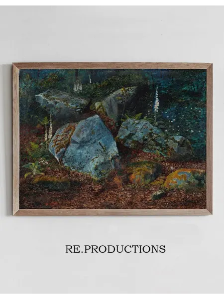 Re.productions Постер Boulders In Storsforth Wood - John Atkinson Grimshaw