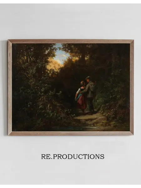 Re.productions Постер Auf dem Pirschgang - Carl Spitzweg