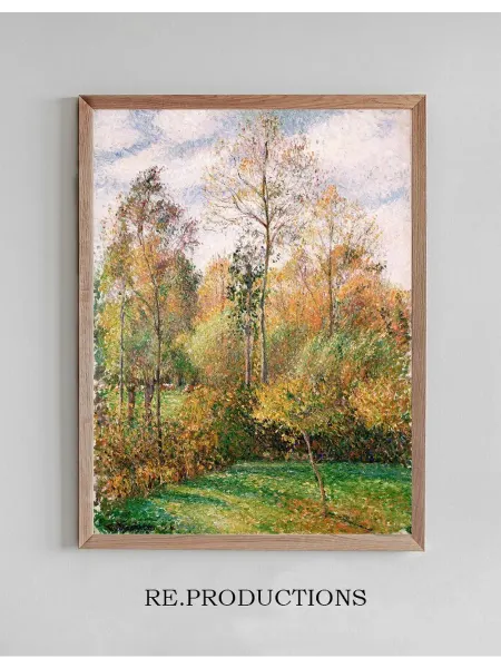 Re.productions Постер Automne, Peupliers, Eragny - Camille Pissarro