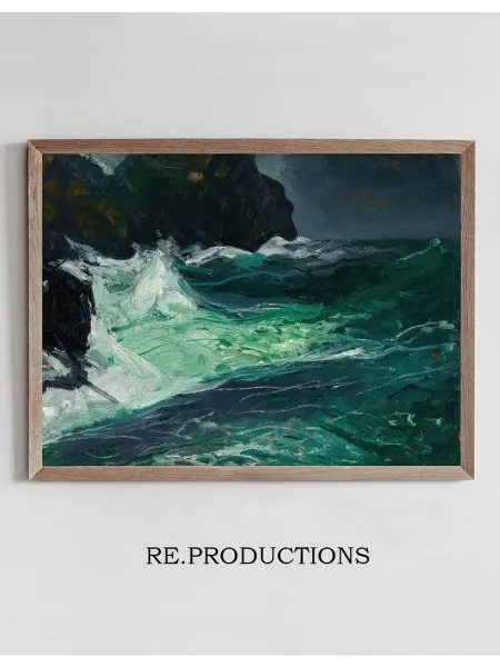 Re.productions Постер Storm Sea - George Wesley Bellows