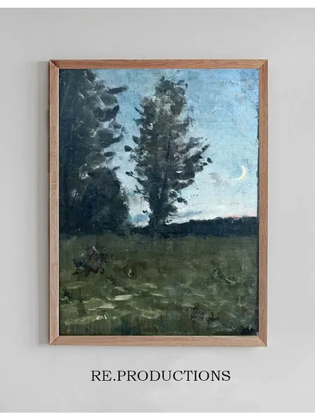 Re.productions Постер Moonlit Landscape - Richard Bergh