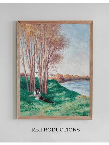 Re.productions Постер Le Repos sur les Bords de la - Maximilien Luce