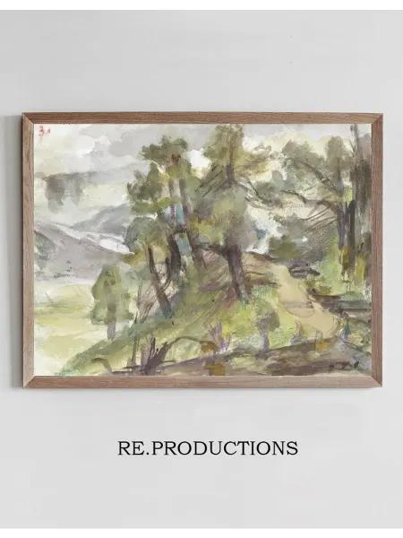 Re.productions Постер Bosrijk heuvellandschap - Jozef Israëls