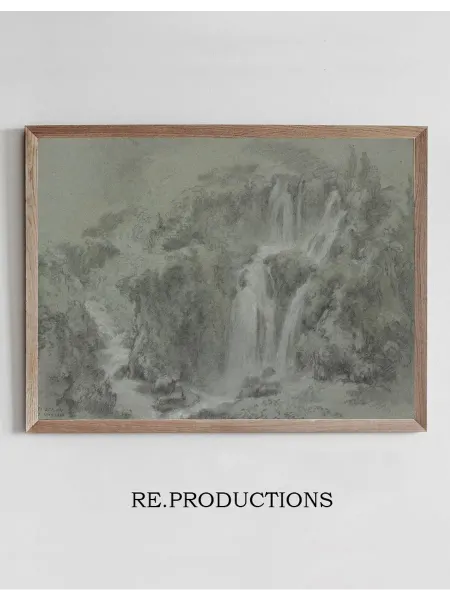 Re.productions Постер The Waterfalls of Tivoli - François Boucher