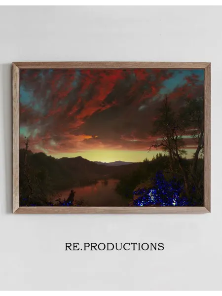 Re.productions Постер Twilight in the Wilderness - Frederic Edwin Church
