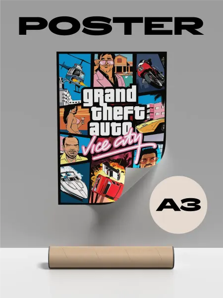 Постеры на заказ Постер на стену GTA Vice City