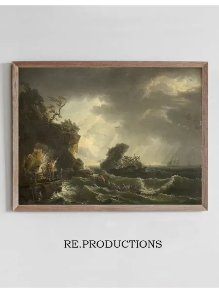 Re.productions Постер A Shipwreck - Claude-Joseph Vernet