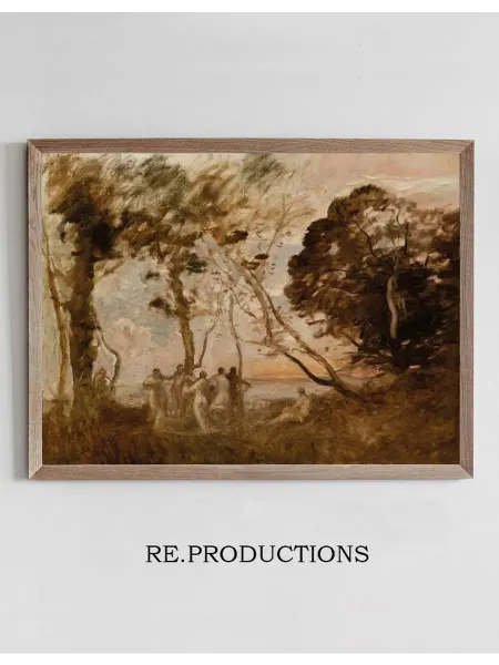 Re.productions Постер La Danse des nymphes - Jean-Baptiste-Camille Corot