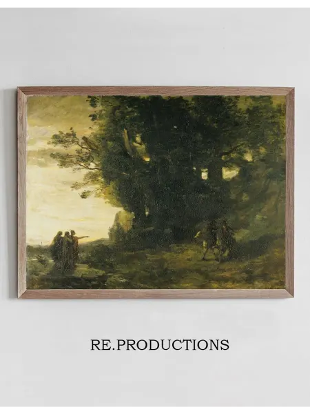 Re.productions Постер Macbeth, paysage - Jean-Baptiste-Camille Corot