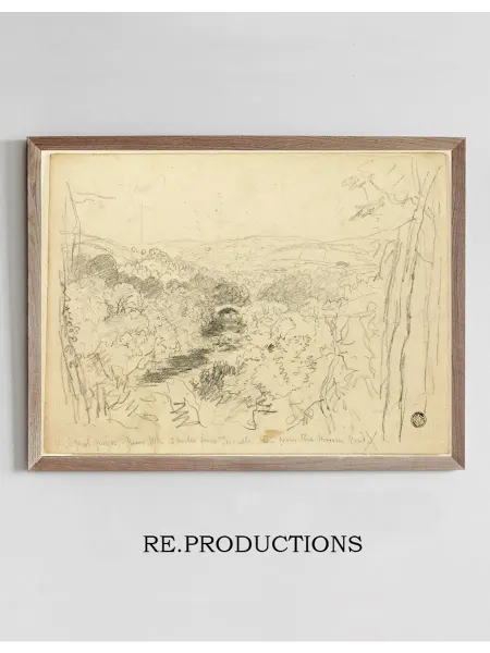 Re.productions Постер Pont Pwl Gwyn, River Usk - David Cox