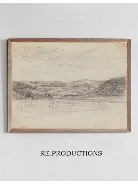 Re.productions Постер Landscape with a Cross - James Ensor