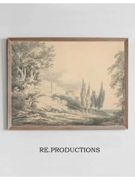 Re.productions Постер Villa d’Este - Joseph Mallord William Turner