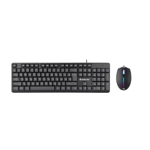Комплект клавиатура+мышь проводной DEFENDER Triumph (Триумф) C-991 черный (USB, 1600dpi) (45991)