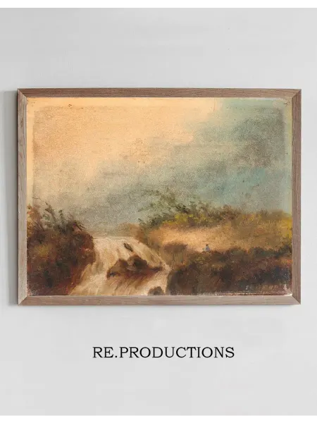 Re.productions Постер Landschap met waterval - James Ensor