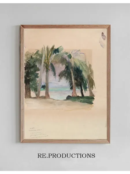 Re.productions Постер Palms by theSea - John La Farge